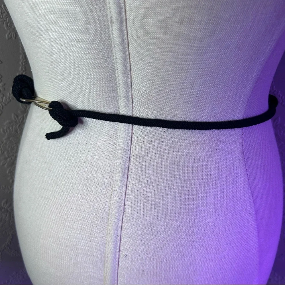 Elegant Black and Gold Women's Belt
